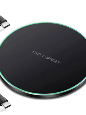 Wireless Charger Pad for iPhone and Android Device (15W Round)