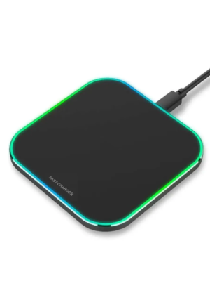 15W Square Wireless Charger Pad for iPhone, Samsung