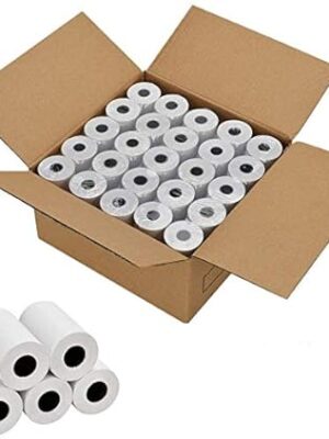 Pos Paper Roll [20 rolls] 57mm thermal paper roll x 15 mtr (57mm Width x 15 mtr Length) Better Quality Paper Roll With 55 GSM Thickness